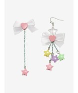 Kawaii Bow and pastel star earrings - £11.42 GBP