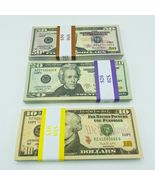  Realistic Prop Money 50 Pcs Mix $50 $20 $10 Double Sided Full Print loo... - £11.18 GBP