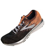 Brooks Ricochet Running Shoes Mens 12 Black Orange Lightweight Sneakers ... - $39.59