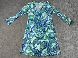 Lilly Pulitzer Dress Women Small Rossmore T-Shirt Keep It Current Poolsi... - $34.64