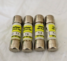 ORIGINAL Littelfuse FLQ7 - 7A 500Vac Fuses TIME DELAY Fuse Lot of 4 - $19.75