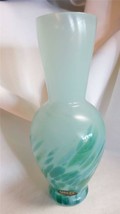 Glass Eye Studio Art Glass Sophisticated Shape Bud Aqua Vase - £30.90 GBP
