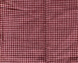 Fabric traditions Red and Ivory Country primitive Plaid Fabric  1/2 yard - £9.34 GBP