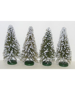 BOTTLE BRUSH TREES Vtg Lot TAIWAN Snow Tip 6½&quot; - $20.00