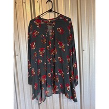 Free People Electric Orchard Swing Tunic Mini Dress Keyhole Neck Size Small - $464.68 MXN