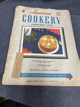 American Cookery Boston Cooking School February 1942 Recipes Menus - £3.94 GBP