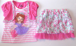 Disney Princess Sofia the First  Girls  2pc  Outfit Sizes 6 and 6X NWT - $18.74