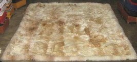 Babyalpaca fur rug,light beige and brown spots, 300 x 200 cm/ 9&#39;84 x 6&#39;56 ft - $1,560.00