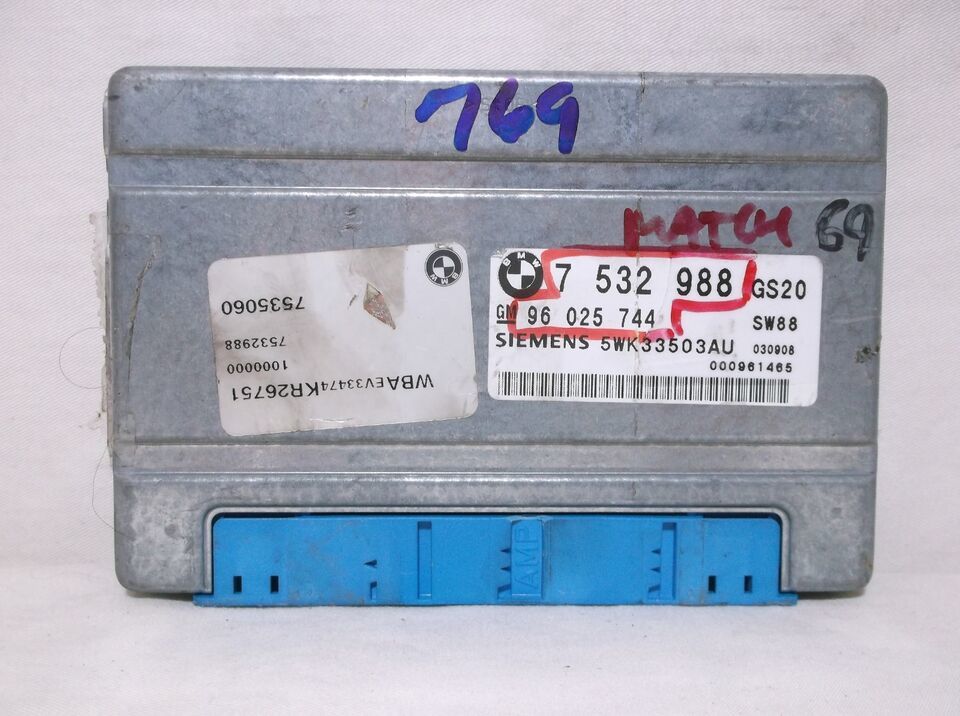 04-05  BMW 3 SERIES/    TRANSMISSION CONTROL MODULE/COMPUTER T.C.M - $26.88