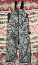 Vintage Skyline Camo Hunting Bib Overalls Pants Mens XL USA Insulated Lined - £58.37 GBP
