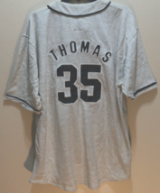 Frank Thomas #35 Chicago White Sox MLB Vintage 90s Mirage Black Gray Jersey XL - £72.93 GBP