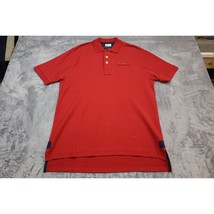 Orvis Polo Shirt Mens Medium Red Casual Golf Golfing Rugby 100% Cotton - £14.04 GBP