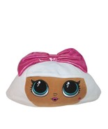 LOL Surprise Diva Head Plush Pillow Face Pink Glitter Bow Stuffed Soft 1... - $14.89
