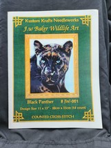 Black Panther Kustom Kraft Counted Cross Stitch Chart Pattern #jw-001 11x13 - £8.22 GBP