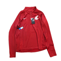 NWT New Washington State Cougars Nike Dri-Fit Women&#39;s Core 1/2 Zip Medium Jacket - £39.71 GBP