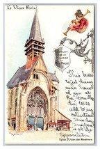 Church Saint Julien Of Minstrels Old Paris France UNP UDB Postcard C19 - £4.30 GBP