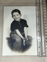 Antique Cabinet Card-Cute Hollywood Boy-Found Snapshot-Personality Studios 5”x7” - £4.21 GBP