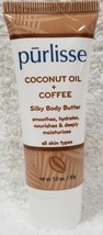 Purlisse COCONUT OIL + COFFEE Silky Body Butter Smooth Hydrate Skin 1 oz... - $12.99