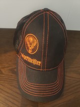 Jagermeister Black Trucker Mesh Back Hat Orange Logo Adjustable Snapback - £6.29 GBP