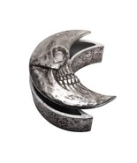 Alchemy Gothic V104S Skull Moon Box Silver Crescent Pill Jewelry Trinket - $44.99