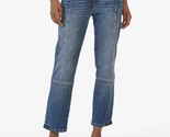 Kut From The Kloth Women&#39;s Reese High Rise Ankle Straight Blue - $61.00