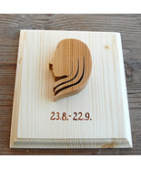 Handmade Wooden Zodiac Sign Picture Virgo - £43.29 GBP