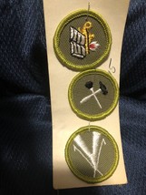 3x LAMP OF KNOWLEDGE PATCH W/ Book + Others Vintage Rare Hammer - £11.26 GBP