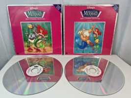 TWO (2) - THE LITTLE MERMAID DISNEY LASERDISC DOUBLE FEATURES VOLUMES 1 &amp; 2 - $59.40