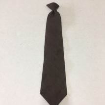 Vintage brown clip on tie neck tie - $26.91 CAD