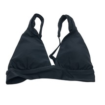 Aerie Bikini Top Triangle Tie Back Removable Cups Adjustable Straps Black M - £11.39 GBP