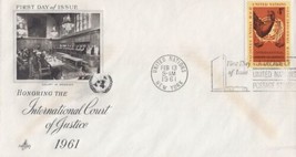 United Nations 88 Art Craft FDC International Court of Justice ZAYIX 032723SM49M - £1.19 GBP