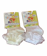 2 PAIA CALZINI CORTI MERLETTO BIMBA FILO SCOZIA GELSO ART. 156 MADE ITALY - $130.85 MXN