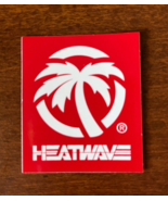 Authentic HEATWAVE Visual STICKER square Palm logo Red & White Awesome!! - $3.95