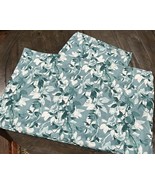 London Fog Green Leaf Print Standard Pillowcases Set of 2 Pocket Hem 20x30” - $34.71 CAD