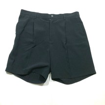Nike Board Golf Shorts Mens 38 Black Pleated Above Knee Polyester Pockets - $17.81