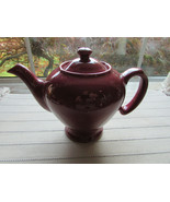VTG HALL MCCORMICK TEAPOT MAROON MCCORMICK TEA BALTIMORE MD USA - $23.02 CAD