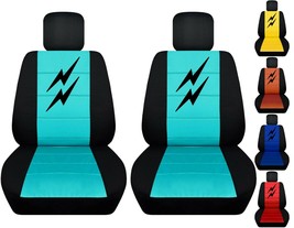 Front set car seat covers fits Chevy Bolt EV 2017-2021  Lightning Bolt design - $92.99