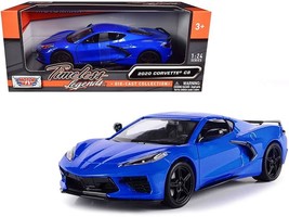 2020 Chevrolet Corvette C8 Stingray Blue Metallic "Timeless Legends" 1/24 Diecas - $1,498.63 MXN