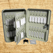 48 Keys Solid Steel TAN Safe Tags Storage Cabinet Box Case Home Dorm Off... - $38.99