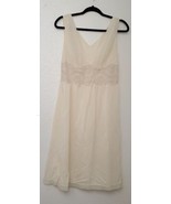 Vintage 1960s Beige Sheer Lace Unbranded Full Length Nightgown Lingerie ... - £23.52 GBP