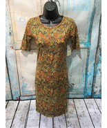 LuLaRoe Womens Abstract Multi Color Julia Dress, Size XXS NEW - $366.97 MXN