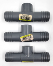 Lot of 3 Combination Tee Insert Coupling - 3/4&quot; Inset x 3/4&quot; Insert x 1/2&quot; FPT - £7.78 GBP