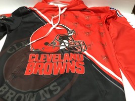 Women’s Large NFL Cleveland Browns Pullover Hoodie Sweatshirt - £17.25 GBP