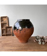 Antique Turkish Terracotta Vase - Vintage Pottery Clay Pot - £152.74 GBP