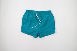 Vintage 90s Streetwear Mens Large Blank Above Knee Lined Nylon Shorts Baggies - £31.60 GBP