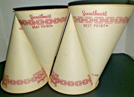 Vintage Sweetheart Best Point 206 Pointed Paper Cup Lot of 4 New Old Stock - £11.98 GBP