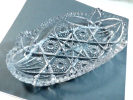 VTG 1951-72 IG Imperial Pressed clear Glass Ohio Radiant Daisy Celery Dish - £19.46 GBP
