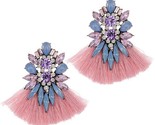Wedding tassel multicolored hot fashion crystal drop earrings jewelry women brinco thumb155 crop