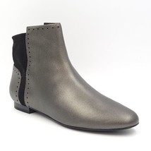 LOGO Lori Goldstein Women Chelsea Boots Gabbi Size US 6 Metallic Grey Leather - £14.23 GBP