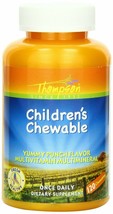 Thompson Multi Vitamin, Children&#39;s Punch Flavor, Chewable, 120 Count - $17.88
